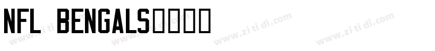 NFL Bengals字体转换